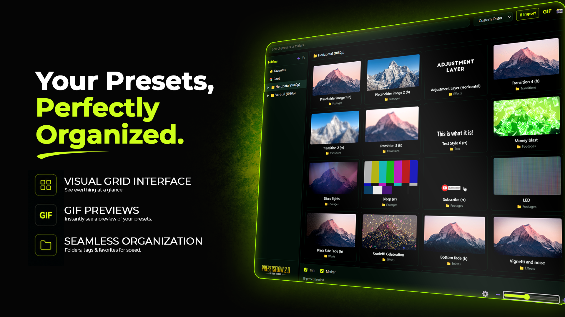 PresetsFlow Feature 1